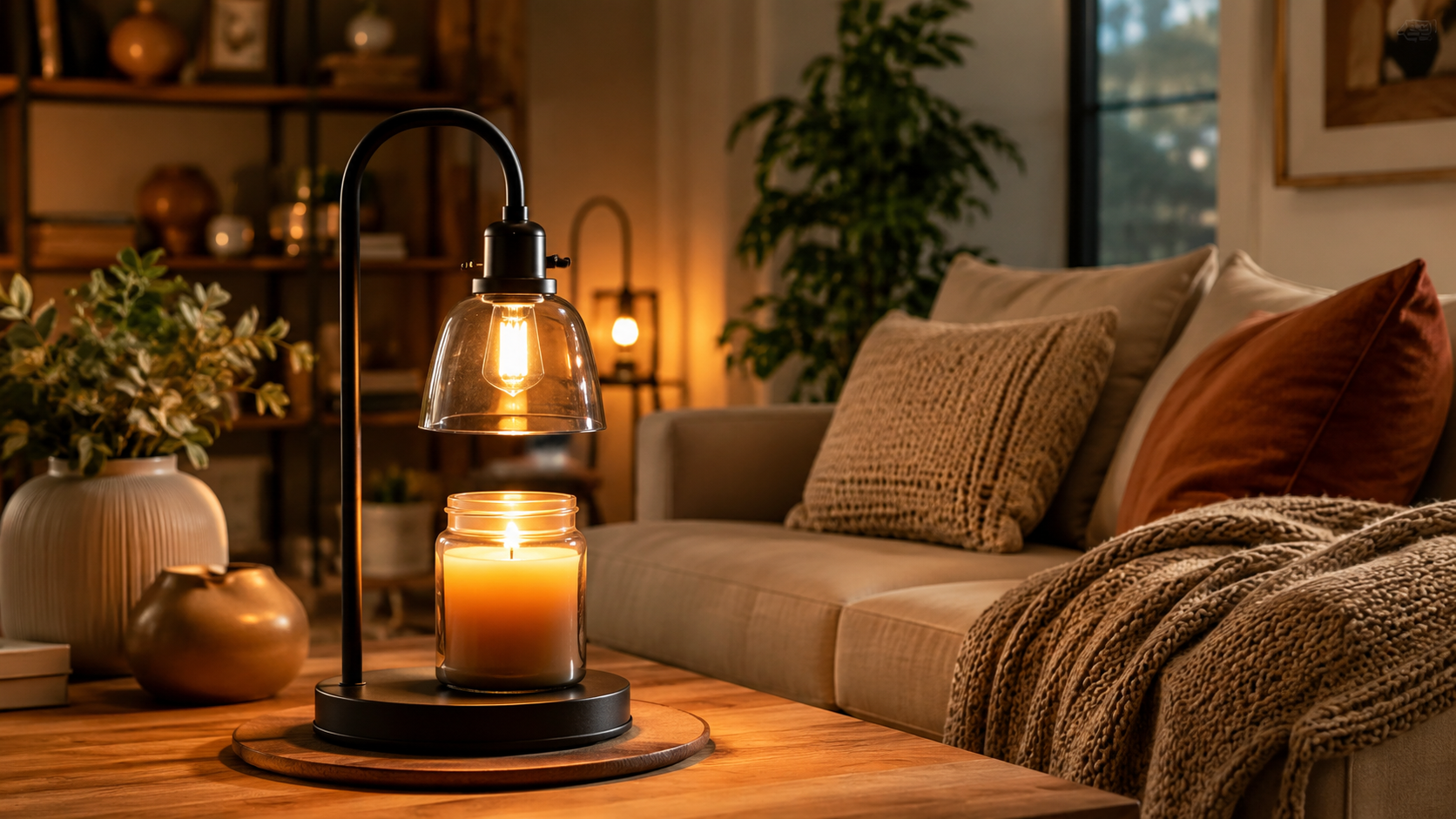 est Candle Warmer Lamps for a Cozy Living Room