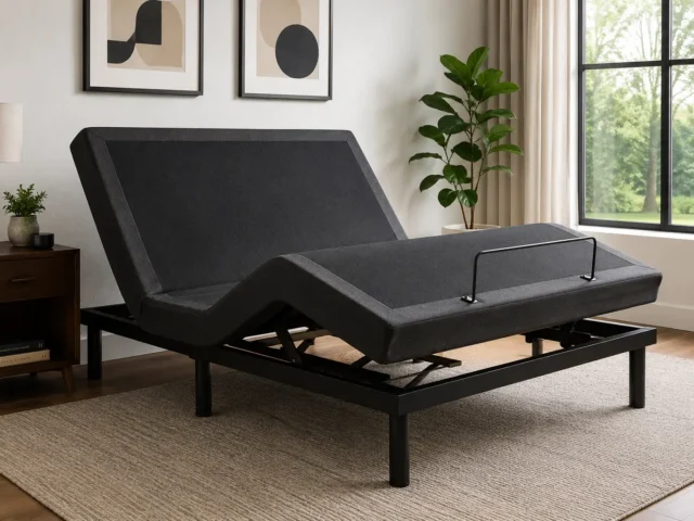 Best adjustable bed frame in a modern bedroom