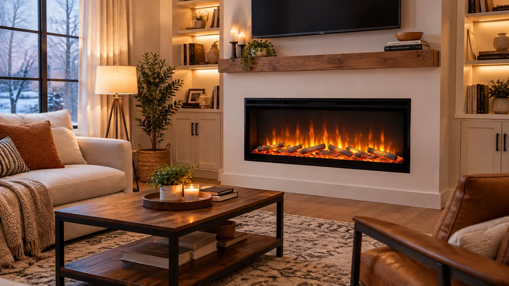 best electric fireplaces for living rooms