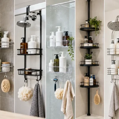 Best shower caddies in 2026 featuring wall-mounted, corner, hanging, and tension-pole shower organizers for bathroom storage.