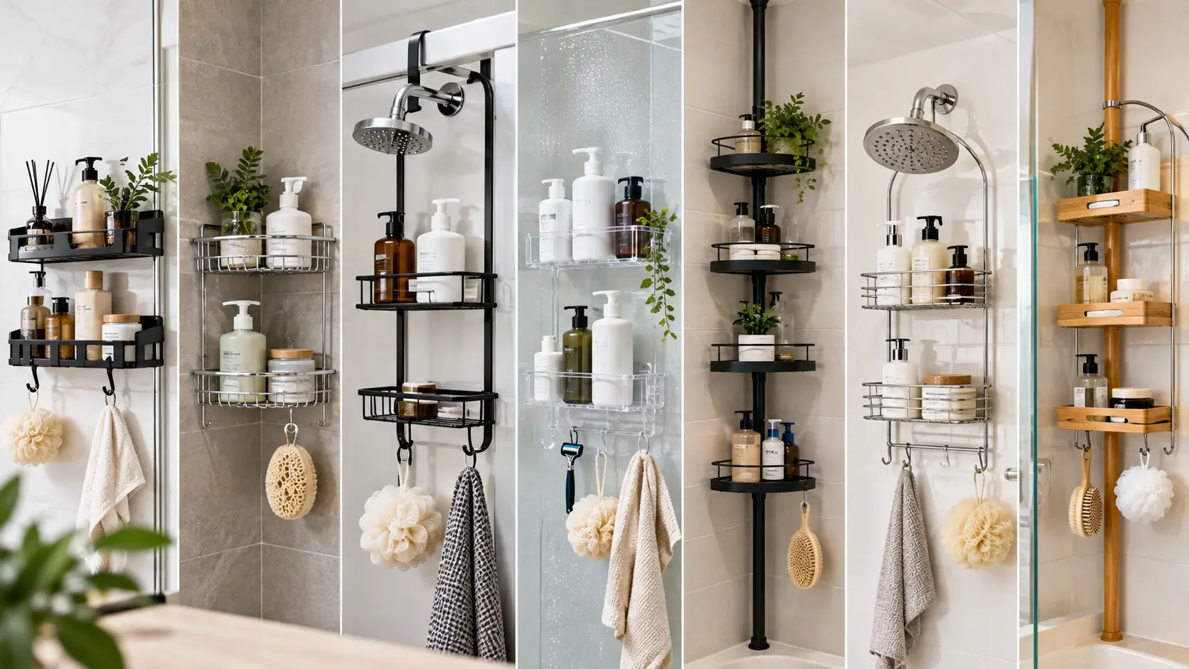 Best shower caddies in 2026 featuring wall-mounted, corner, hanging, and tension-pole shower organizers for bathroom storage.